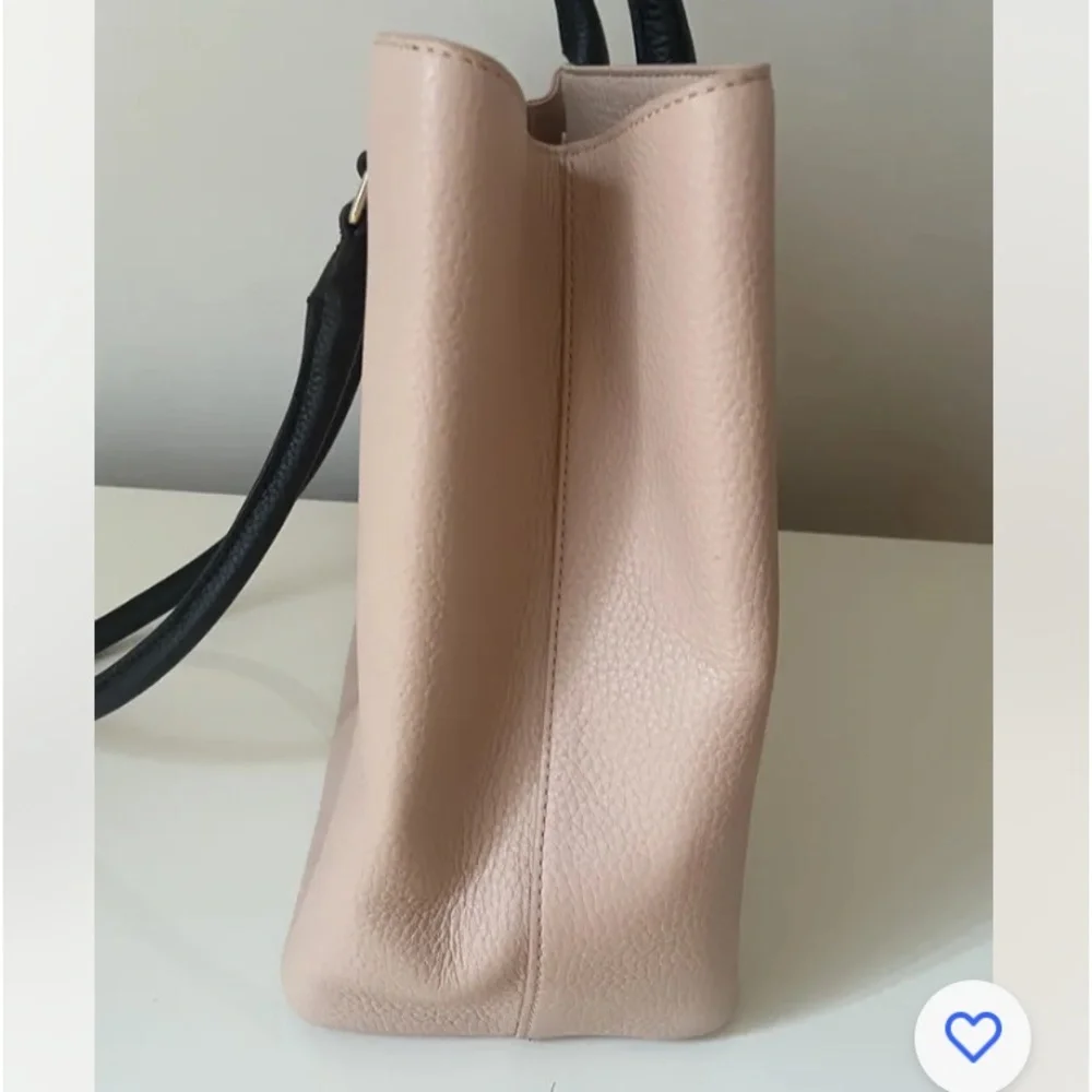 NEW KATE SPADE NEW YORK LEATHER LARGE TOTE BOW SHOULDER BAG  PINK